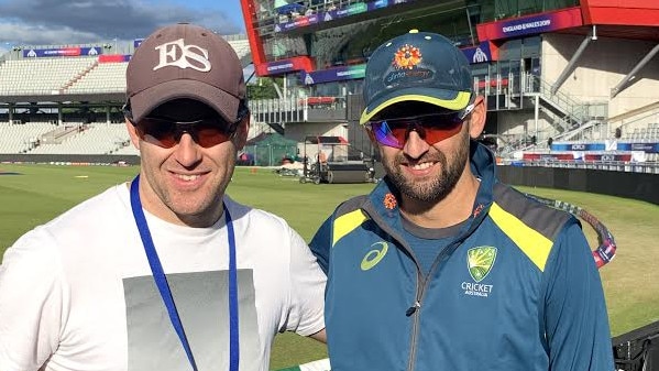 Nathan Lyon and his brother Brendan.