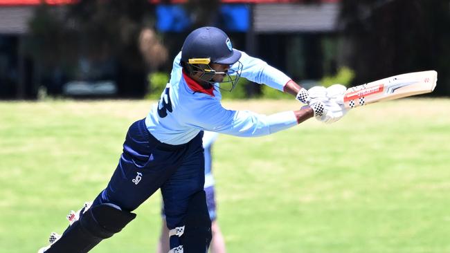 Andrew Salian batting for NSW Metro. Picture: Cricket Australia