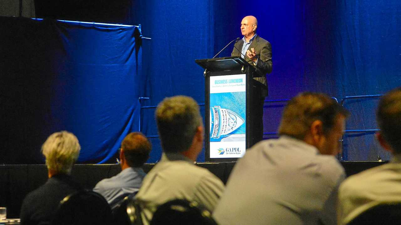 BIG FUTURE: Gladstone Development Board chairman Leo Zussino said Agnes Water could become a retirement hub and tourism destination at a recent business luncheon. Picture: Matt Taylor GLA120618GAPDL