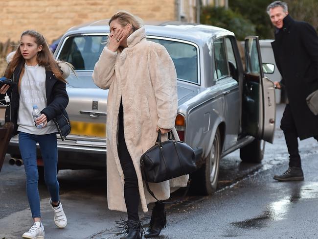 Kate Moss out with ex Jefferson Hack and their daughter Lila Grace. Picture: Splash