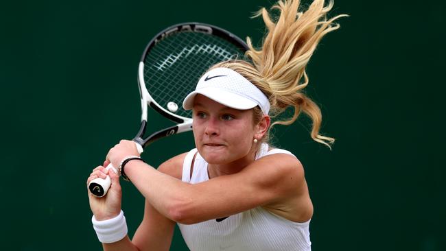 Emerson Jones has made the Wimbledon girls final. Photo by Sean M. Haffey/Getty Images