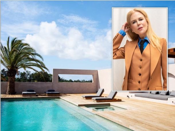 nic kidman at her byron pad