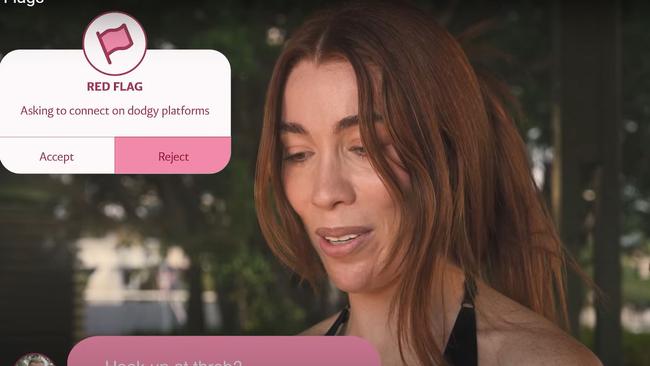 Stills from the Dating App Safety Project. Picture: Supplied