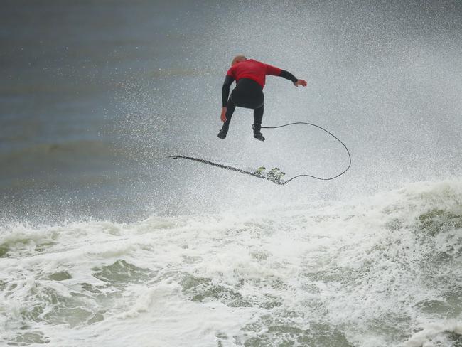 Justen Allport surfing at Cape Fear. Pic: Rohan Kelly