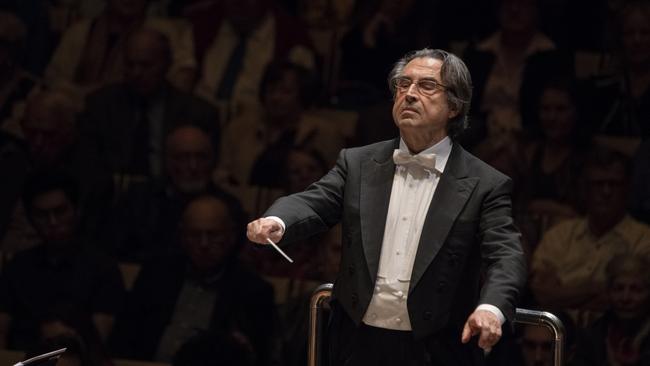 Riccardo Muti conducting the AWO. Picture: David Collins