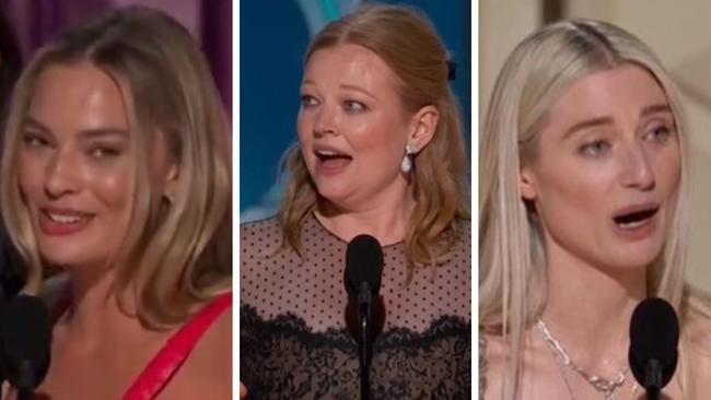 Margot Robbie, Sarah Snook and Elizabeth Debicki won Golden Globes.