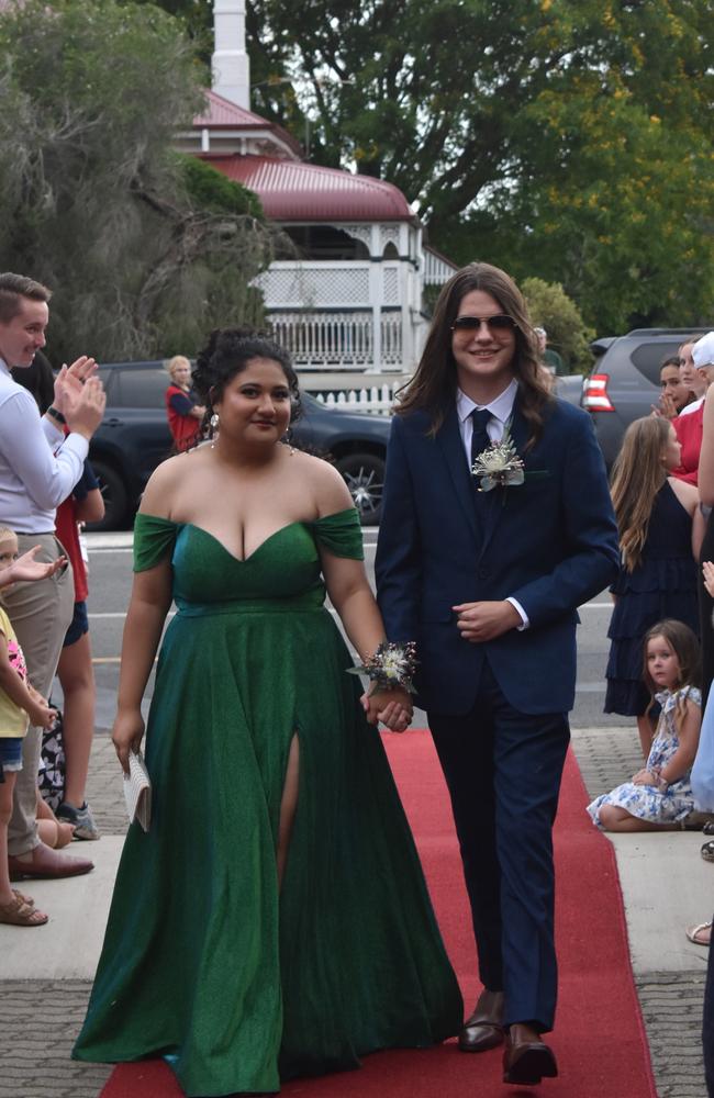 James Henry and Mafi Malolo at the 2024 Warwick State High School formal. November 15, 2024.