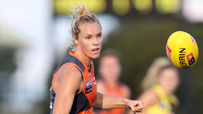 Elle Bennetts playing in a match in Wagga earlier this month.