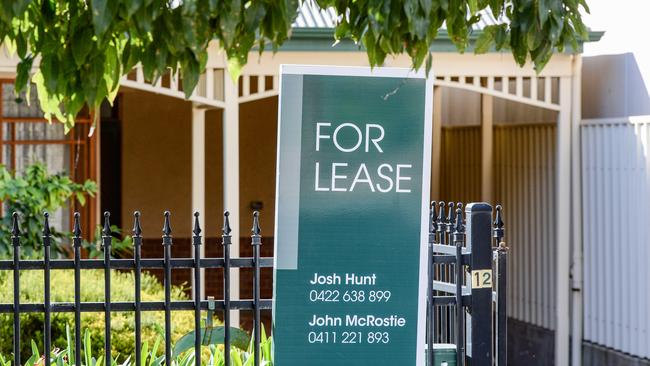 Tenants are urged to negotiate with their property manager if they’re struggling to meet their rental payments. Picture: NCA NewsWire / Brenton Edwards