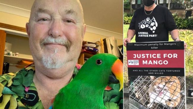 Protesters stood outside Coffs courthouse ahead of Phil Tripp's sentencing late last year.