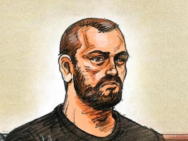 A sketch of Jack Gibson-Burrell from an earlier bail application. Picture: Paul Tyquin