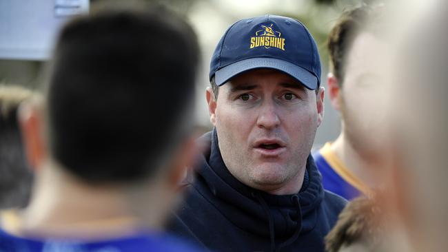 Sunshine coach Guy Barbuto. Picture: Andrew Batsch