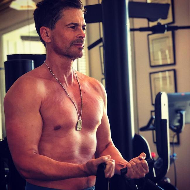 He says he feels and looks better than ever before. Picture: Instagram/RobLowe