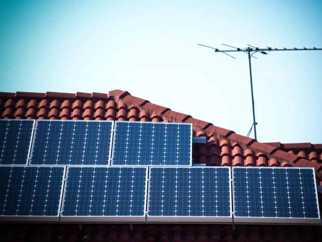 Rooftop solar panels image from istock