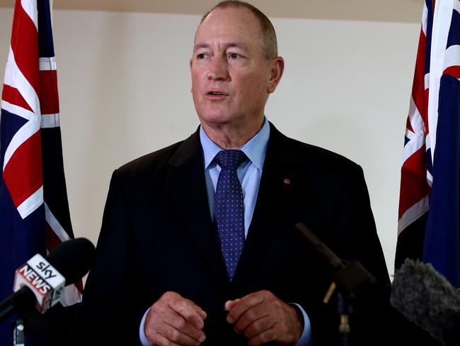 Queensland Senator Fraser Anning blamed immigration for extreme right-wing terrorism. Picture: AAP/David Clark