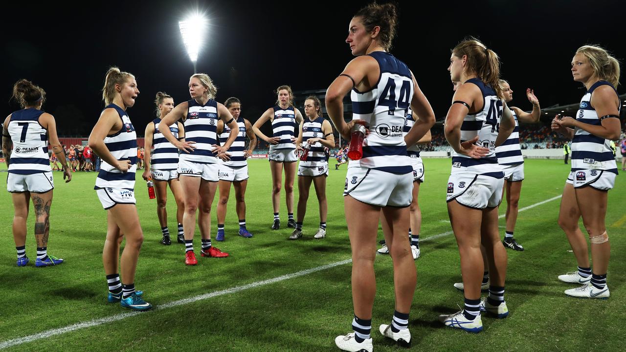 Geelong has qualified for the 2019 AFLW finals, despite going 3-4 with the worst percentage in the league. (Photo by Matt King/Getty Images)