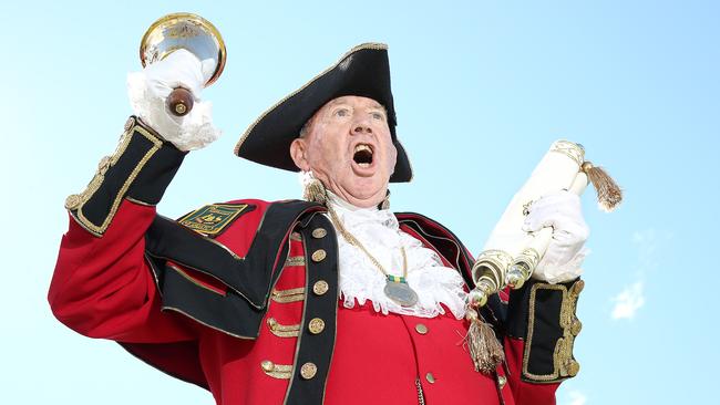 Redland City Council town crier Max Bissett. Picture: Patria Jannides