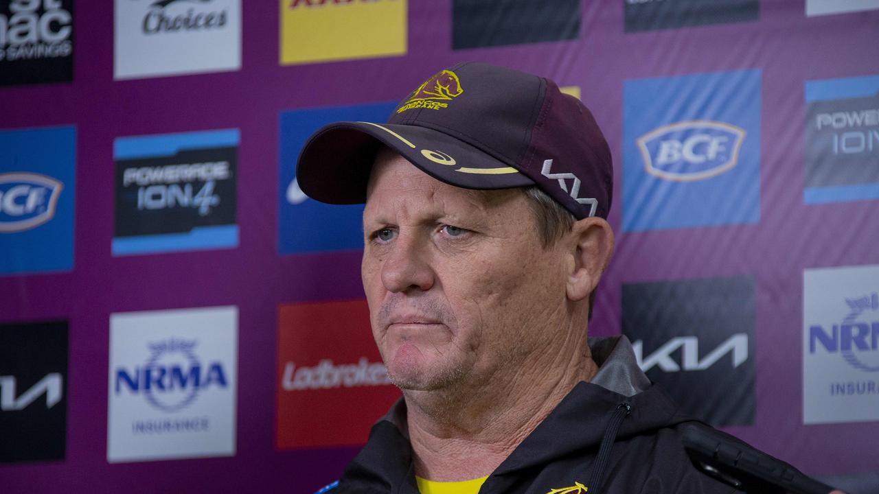 Brisbane Broncos head coach Kevin Walters talking to the media after a training session on Friday 2 September 2022. Picture: Jerad Williams