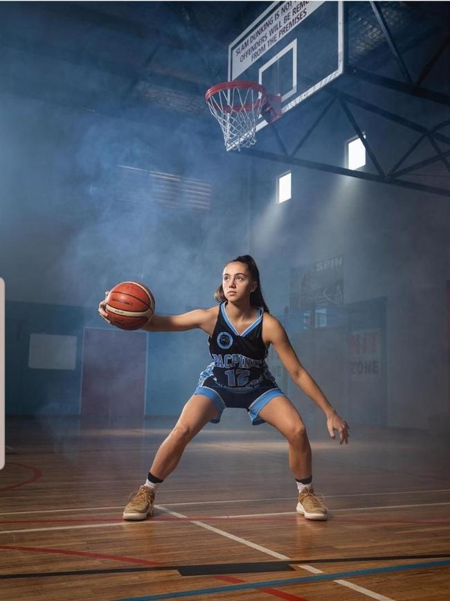 Gold Coast basketball rising star Lilly Rotunno. Picture: Isaac Insoll