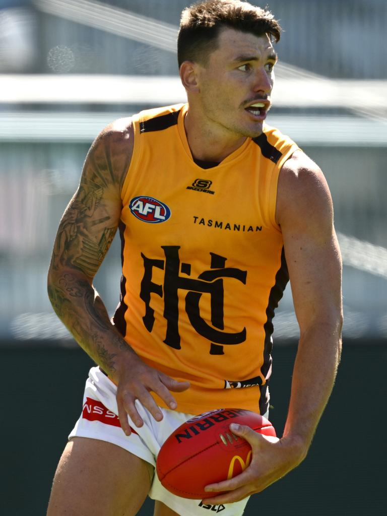 The Hawks picked up defender Josh Barrass from St Kilda. (Photo by Quinn Rooney/Getty Images)