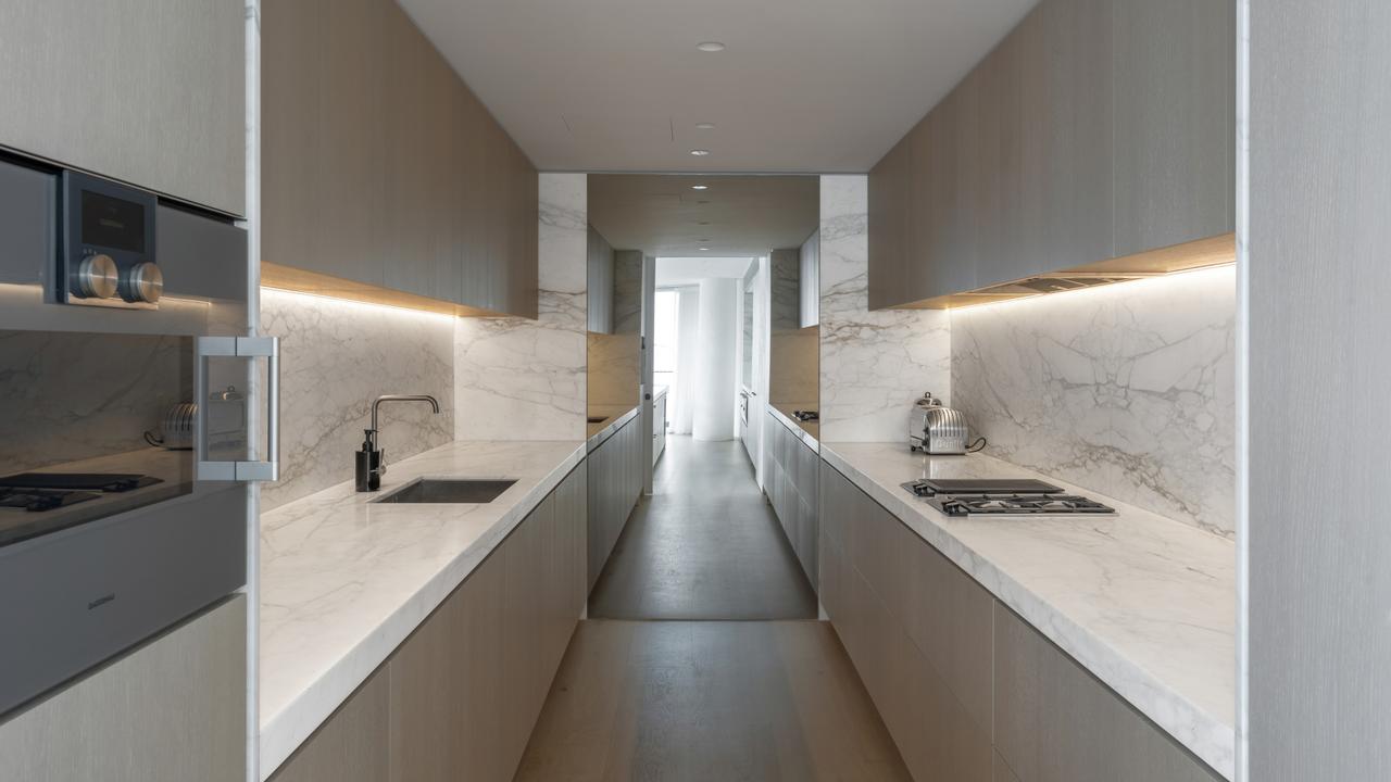 A closer look at the kitchen.