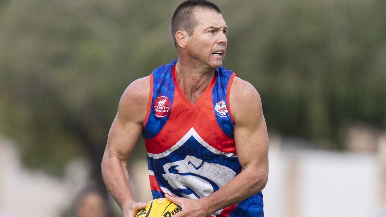 Ben Cousins plays for a suburban game for Queens Park Football Club in 2021. Picture: Simon Santi/The West Australian