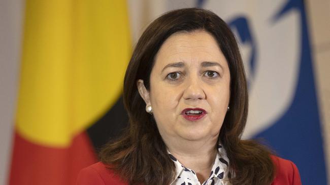 Queensland Premier Annastacia Palaszczuk is expected to close the state’s border with South Australia. Picture: NCA NewsWire / Sarah Marshall