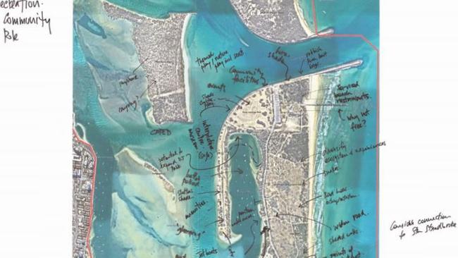 Suggestions at The Spit master planning sessions on the Gold Coast.