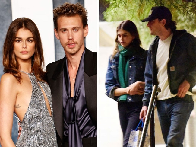 Kaia Gerber seen cosying up to Lewis Pullman.