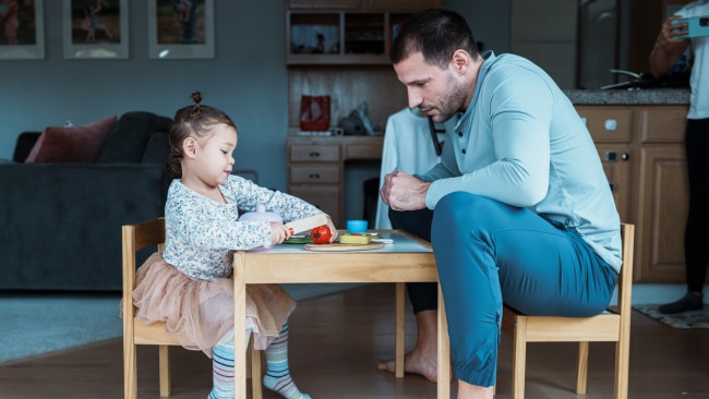 The dad finds playing with his kids 'boring'. Image: IStock