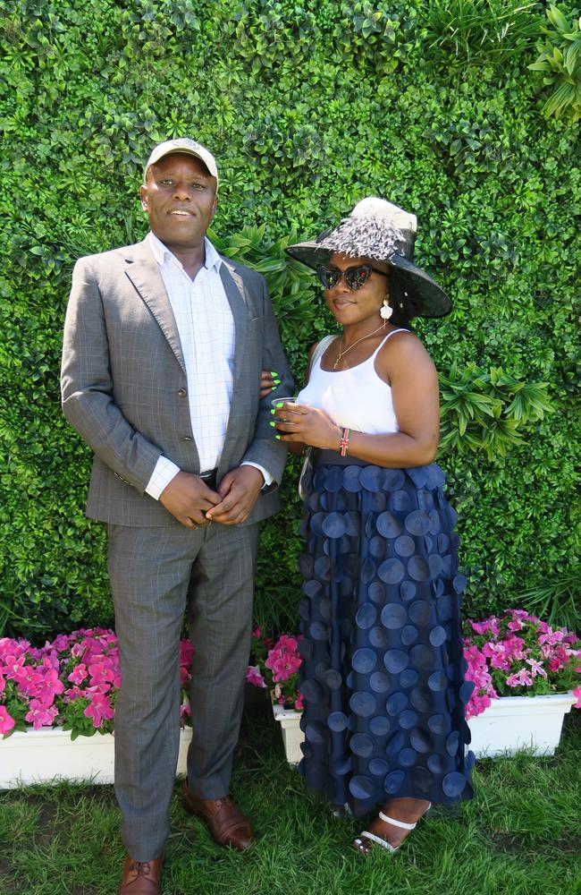 Mary and Mwabili together at the Cox Plate.