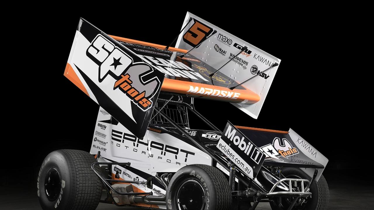 The Erhart Motorsport Sprintcar set to make its Toowoomba Speedway debut tonight with Cody Maroske behind the wheel. Picture: Contributed