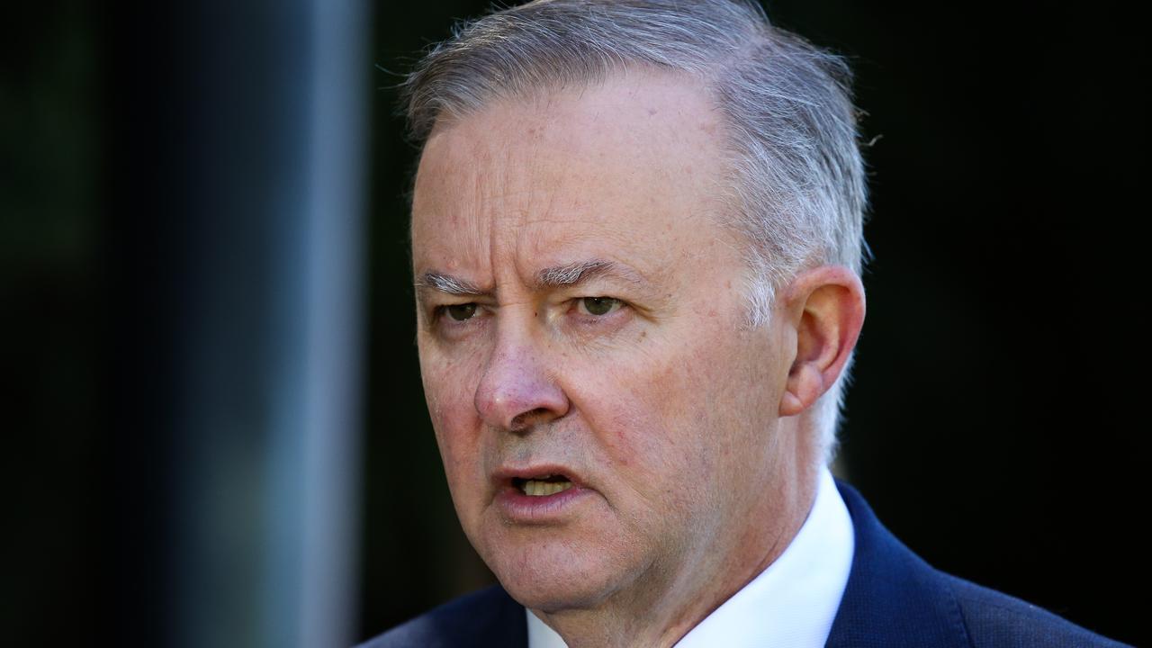 Opposition leader Anthony Albanese says Labor will announce its 2030 emissions reduction target by the end of the year. Picture: NCA Newswire / Gaye Gerard