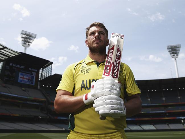 Aaron Finch is happy to be back at the MCG.
