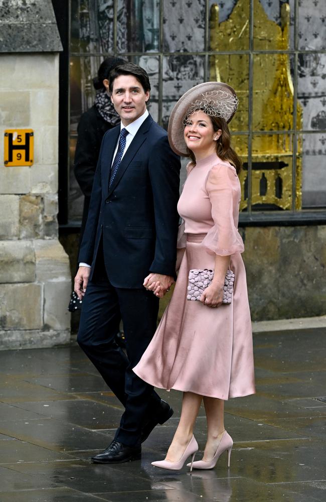 Canadian Prime Minister Justin Trudeau and wife Sophie Trudeau. Picture: Toby Melville - WPA Pool/Getty Images