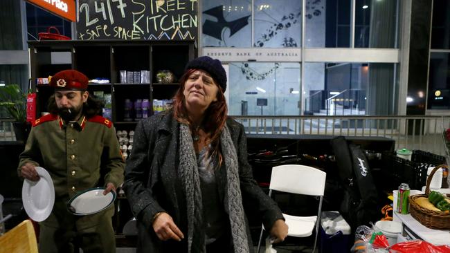 Homeless relocation in Martin Place on June 24, 2017 in Sydney, Australia. Picture: Jason McCawley.