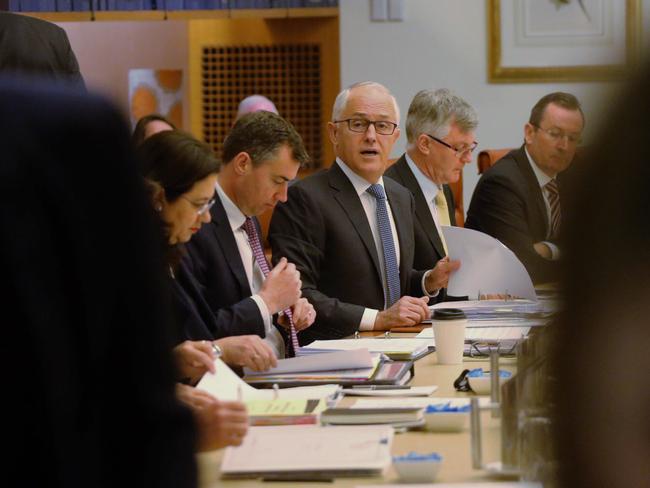 Malcolm Turnbull is meeting state and territory leaders at Parliament House for a special national security summit. Picture Gary Ramage