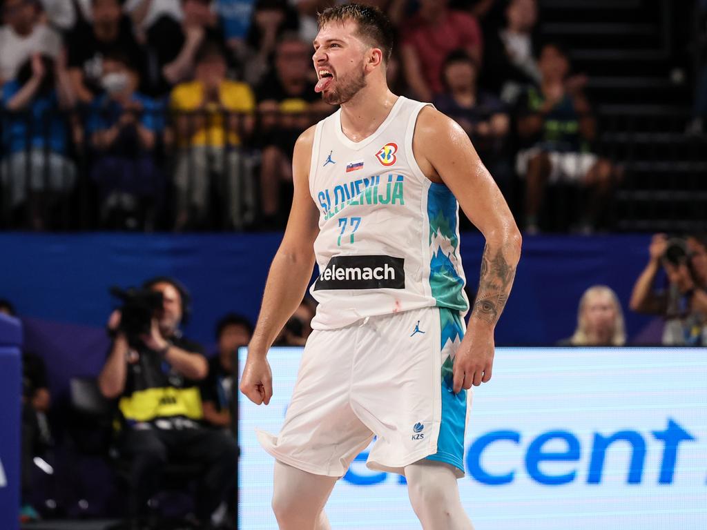 Not his finest game but Luka Doncic finished with 19 points. Picture: Takashi Aoyama/Getty Images