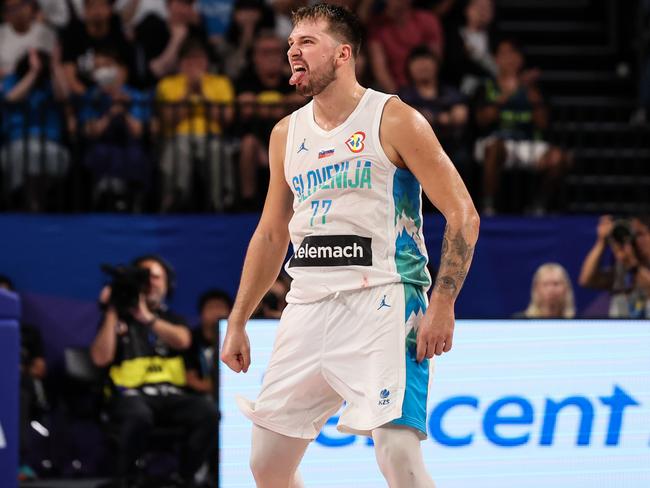 Not his finest game but Luka Doncic finished with 19 points. Picture: Takashi Aoyama/Getty Images