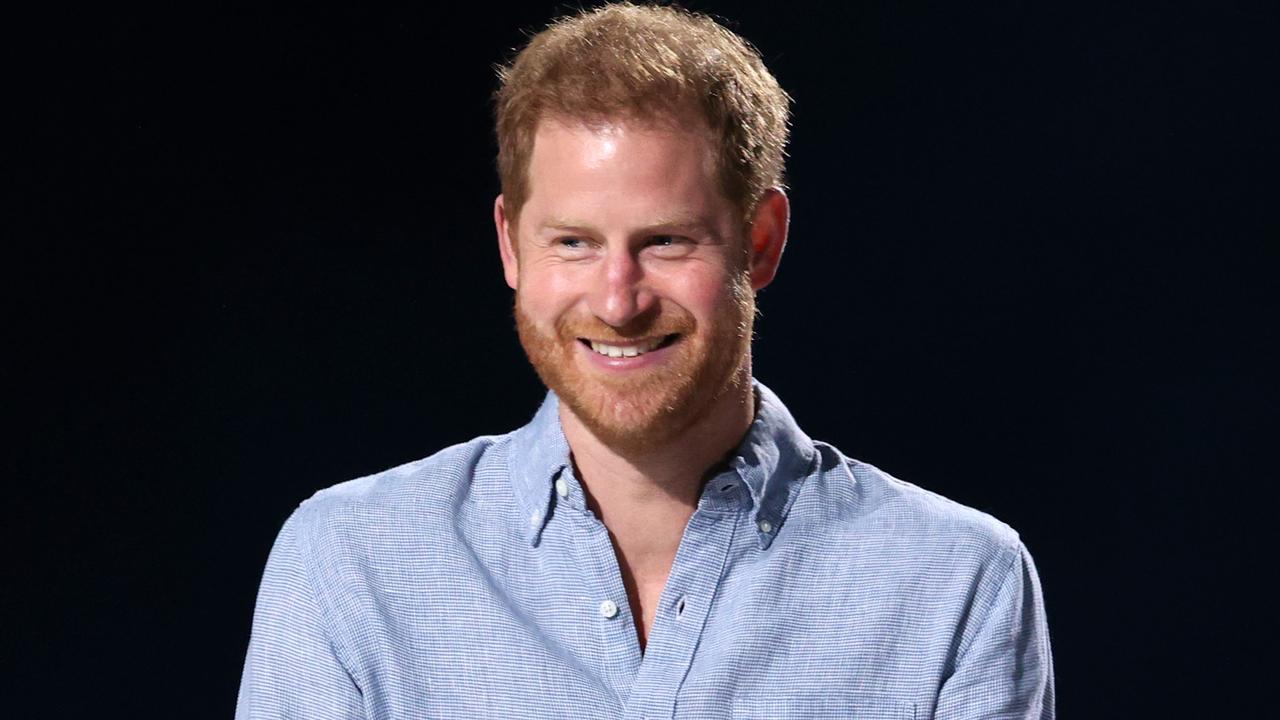 Prince Harry onstage during Global Citizen VAX LIVE: The Concert To Reunite The World in California. Picture: Getty Images.