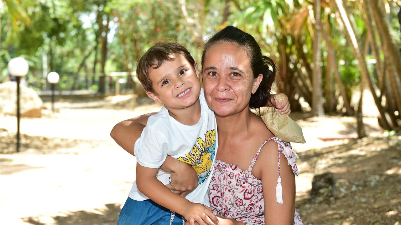 Clarissa and Sawyer Law, 4, from Majors Creek, pictured at Billabong Sanctuary. Picture: Shae Beplate.