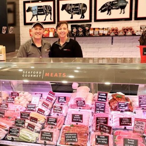 Seaford Gourmet Meats owners David and Sam Dicicco. Picture: Seaford Gourmet Meats