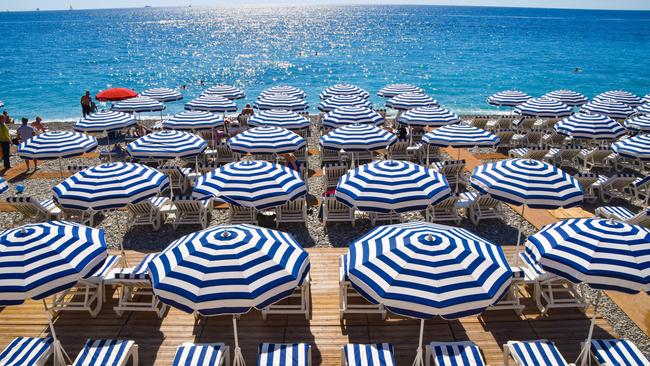 Promenade des Anglais at Le Galet in Nice where you can order lunch but not BYO. Picture: iStock