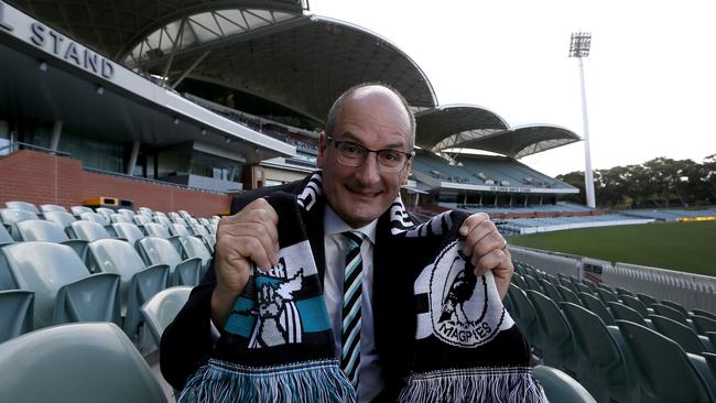 Port Adelaide chairman David Koch at the Adelaide Oval. Picture: Kelly Barnes