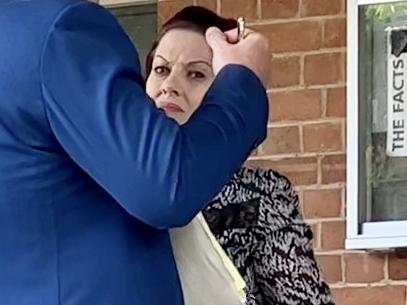 Chelsea McCormick with her lawyer outside Grafton Local Court.