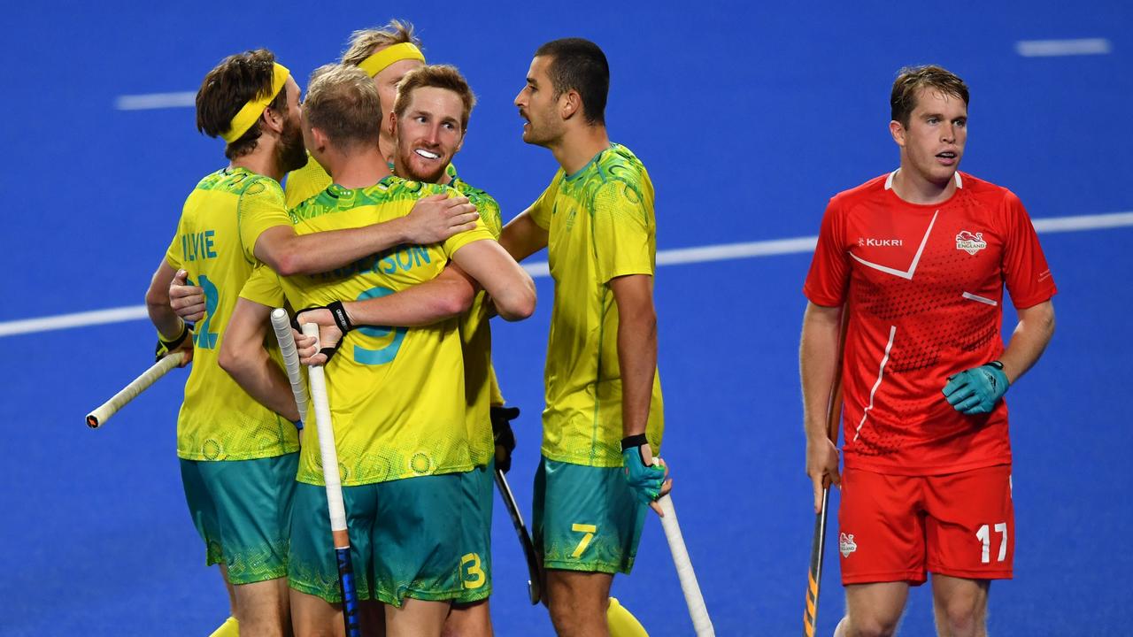 Daniel Beale celebrates the crucial goal. Photo by Tom Dulat/Getty Images.