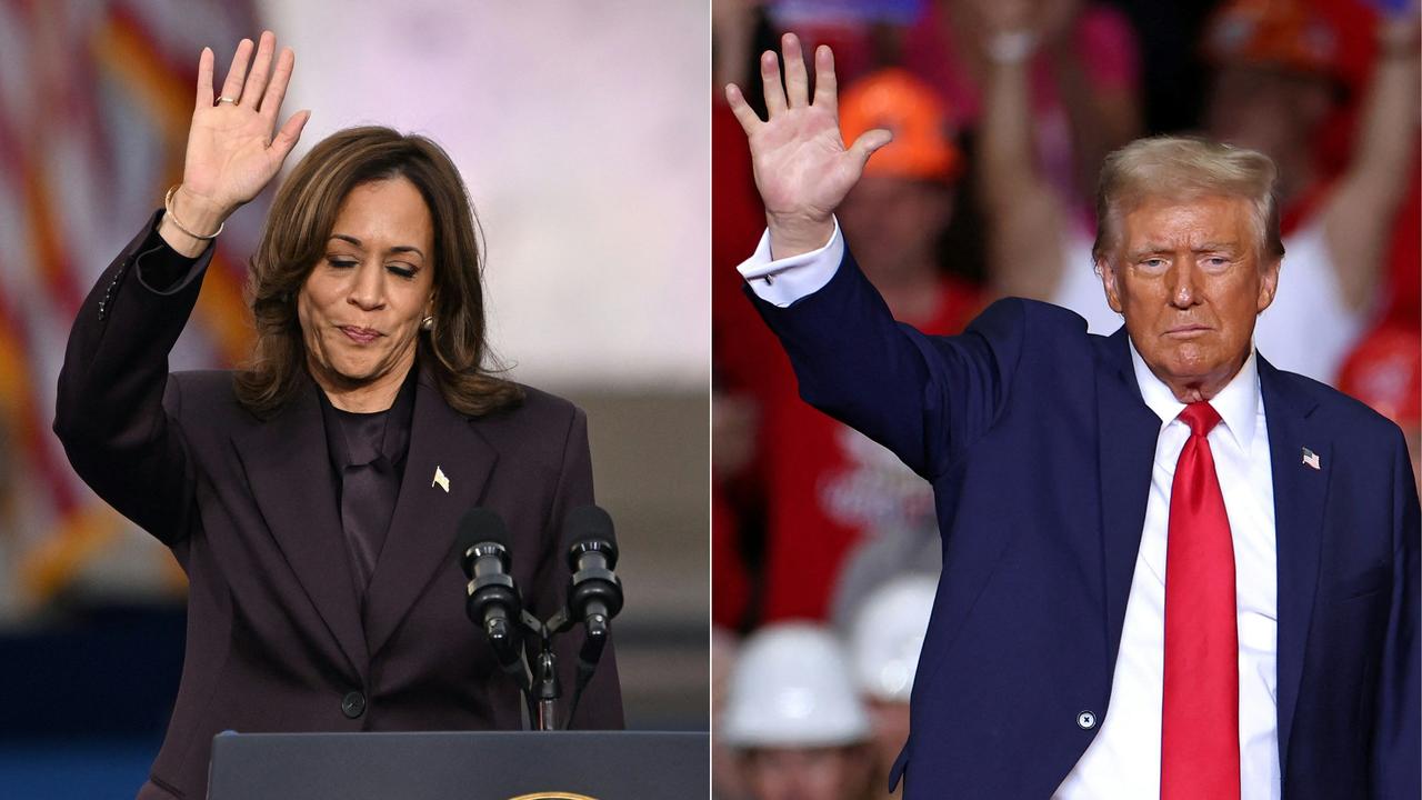 An emotional Vice President Harris told tearful supporters in a speech in Washington to "not despair," urging them to "keep fighting" after her loss. Her pledge to ensure a peaceful handover stood in stark contrast with Republican Trump's unprecedented refusal four years ago to admit defeat against Joe Biden, culminating in the violent attack by his supporters on the US Capitol. Picture: Saul Loeb and Charly Triballeau/AFP