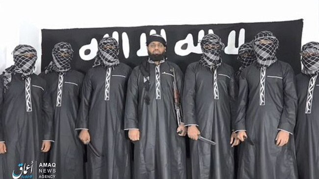 ISIS have released an image of the suspected Sri Lanka suicide bombers