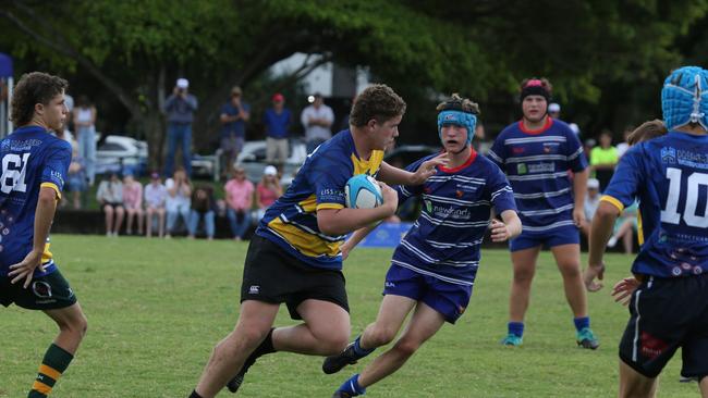 Day 1 of the King of the Country junior rugby union tournament at the Gold Coast Eagles Rugby Union Club. Under-15s: 10.40am: USQ Saints v Invitational Barbarians USQ Player No Barbarians Player No Pic Mike Batterham