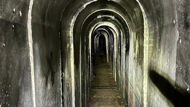 The Israeli military has discovered a 10km long tunnel under Gaza. Picture: IDF.